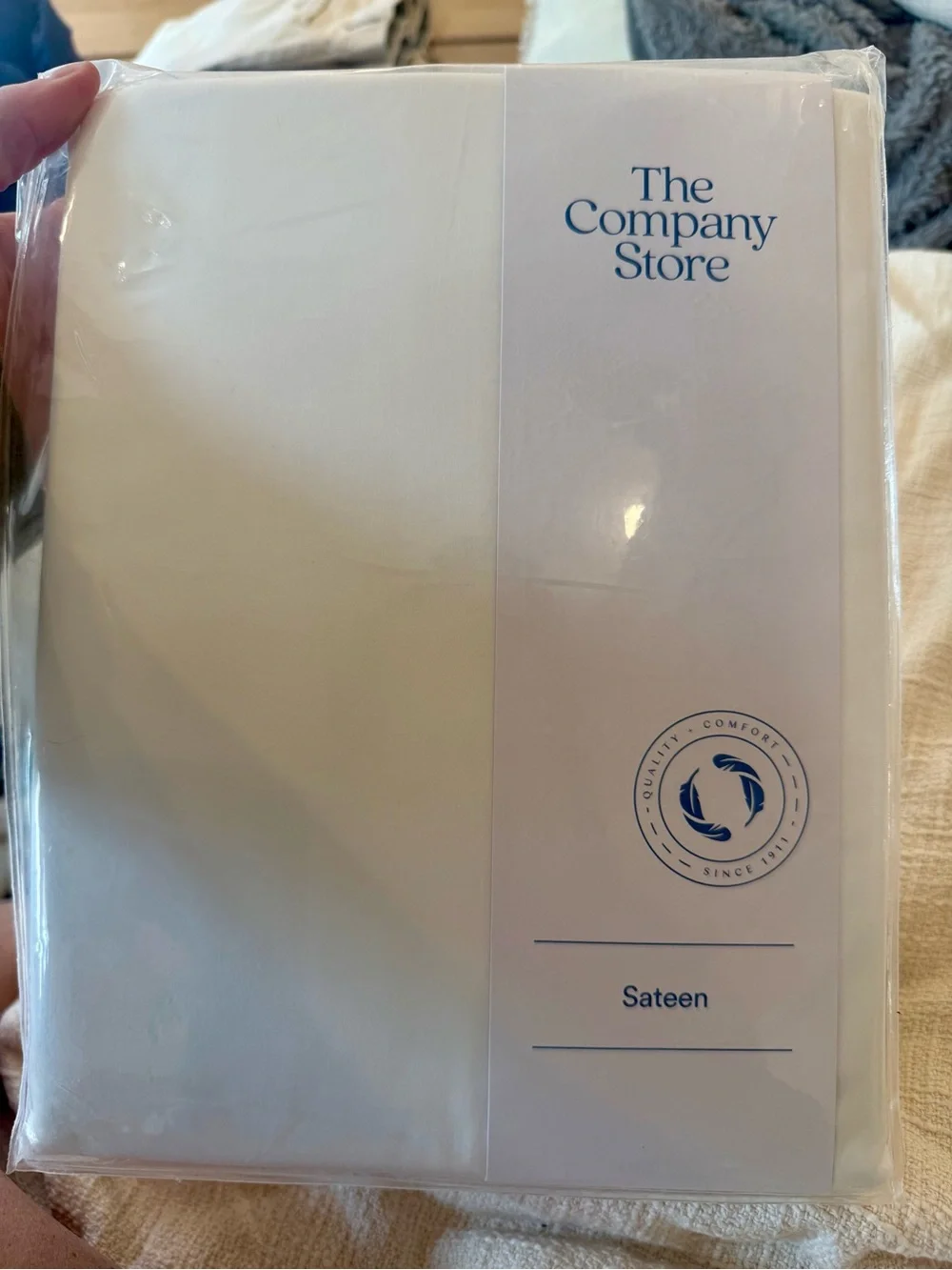 The Company Store White Luxury Sateen Sheet Set - Cotton - King - New